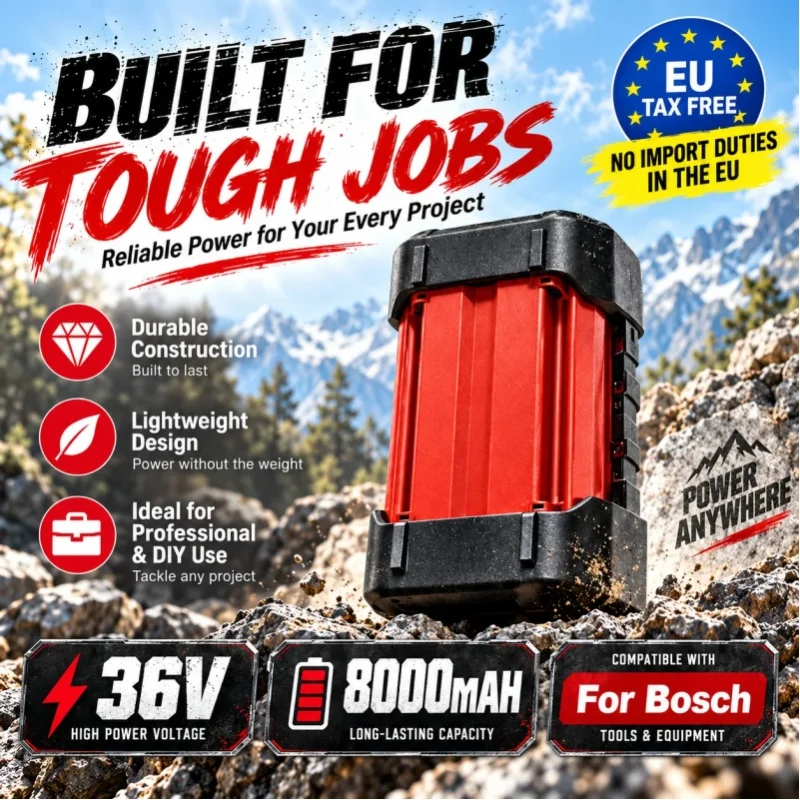 36V für BOSCH 36V 8.0Ah Li-Ionen-Akku, kompatibel mit BAT4030 BAT4040 BAT4050 BTA4060