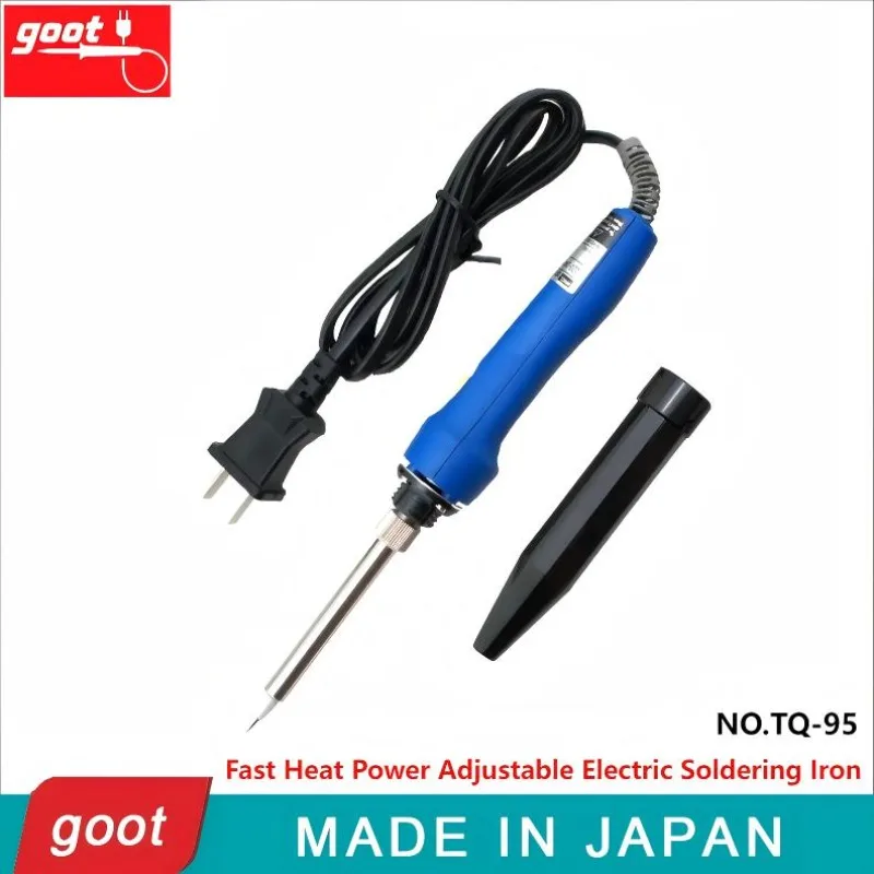 

Japan GOOT TQ-95 Electric Soldering Iron Input Voltage 220~240V Fast Thermal Power Adjustable 20/200W Welding Tool