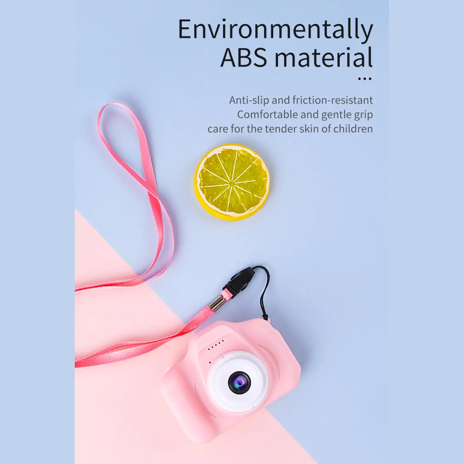 Speelgoedcamera HD Grappig Draagbaar met draagkoord Kleine kinderen Vlogcamera voor jongens Meisjes Kinderen Kerst Vloggen Leren Spelen