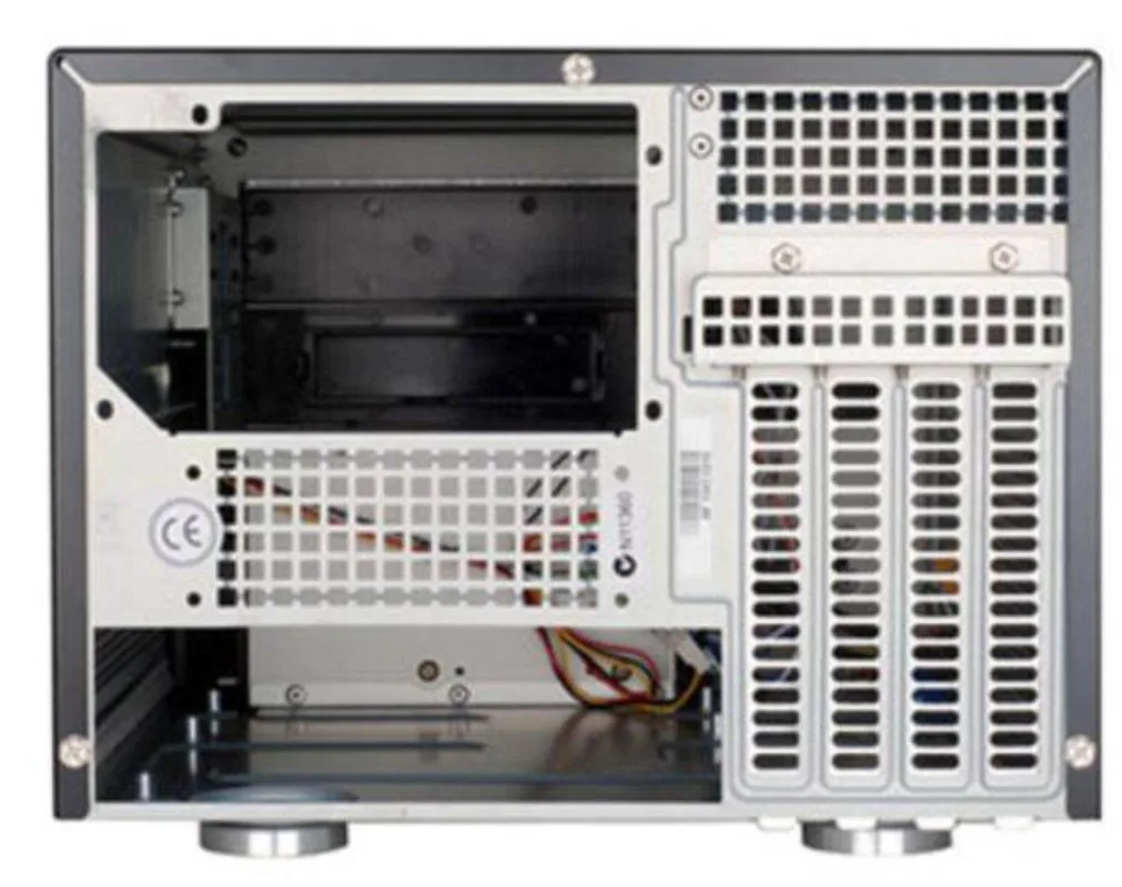 SG02B-F Black, Long Graphics Card M-ATX Main Board ATX Power Supply, Silent