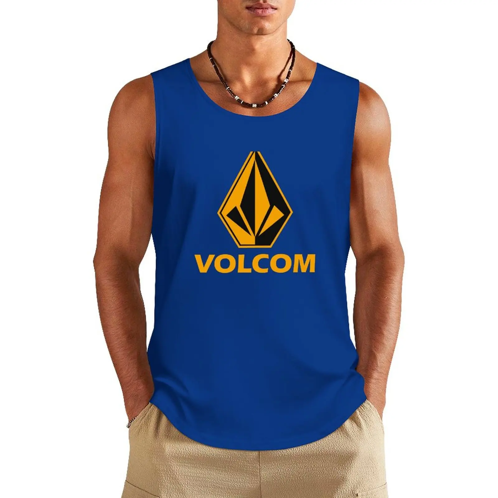 Diamond fitness vest Men's Tank Top Fashion Gym T-shirt Hawaiian Beach Surf Sleeveless Shirts Summer Casual Run Fitness Man Vest image 3