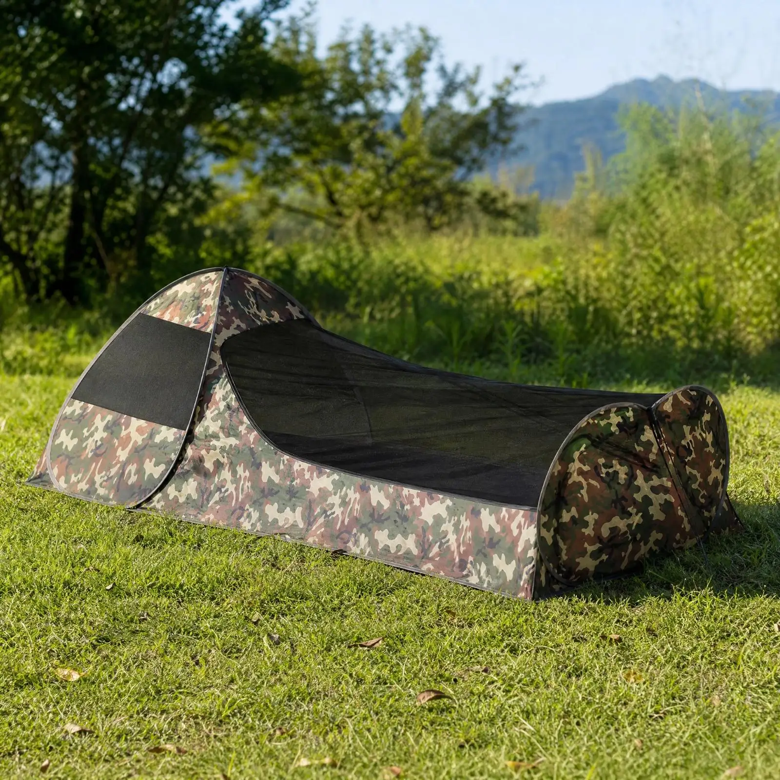 Insulated Solo Outdoor Mosquito Tent for Backpacking with Fine Mesh Guard and 1.05 Kg Lightweight Build