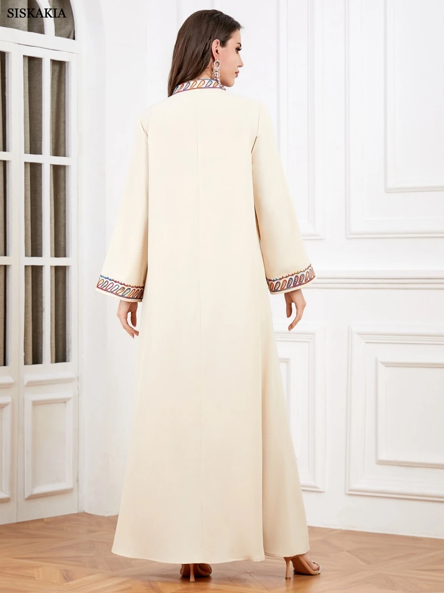 Vestido Maxi Bordado Dubai Musulmán - alternate angle