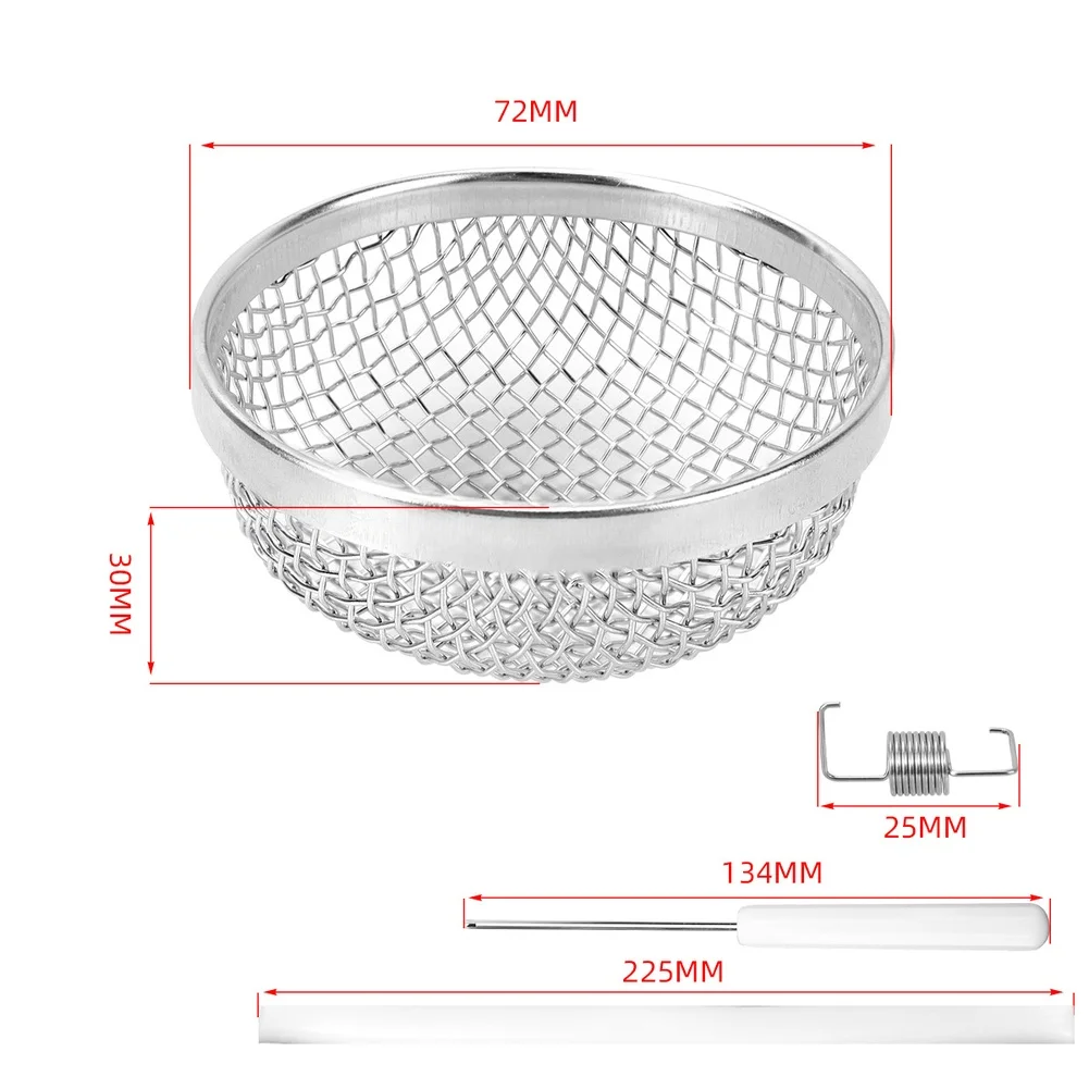 Stainless Steel For RV Furnace Vent Cover 2 Pack Precision Fit for 2.8 Inch Diameter Vents with Breathable Resistant Mesh