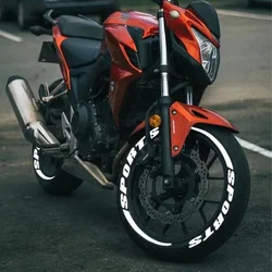 Motorcycle Stickers 3D Stereo Tire Letter Stickers Rubber Waterproof Wheels Label Decals DIY Styling Personalized Custom