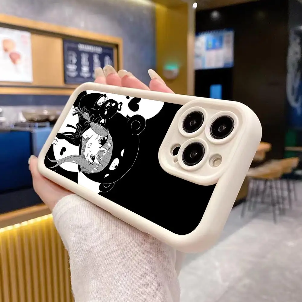 

Anime Kuma Bear Yuna Phone Case for iPhone 17 16 15 14 13 12 11 Air Pro Max Plus Thicken TPU Colorful Cover Pretty Luxury Cover