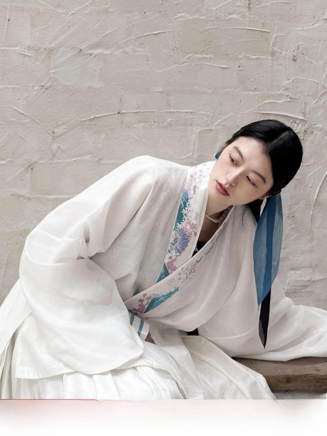 

Chu Mountain De Yue National Sle Original Spring Summer Hanfu Daily Cross over Face Set Snowy und Spring