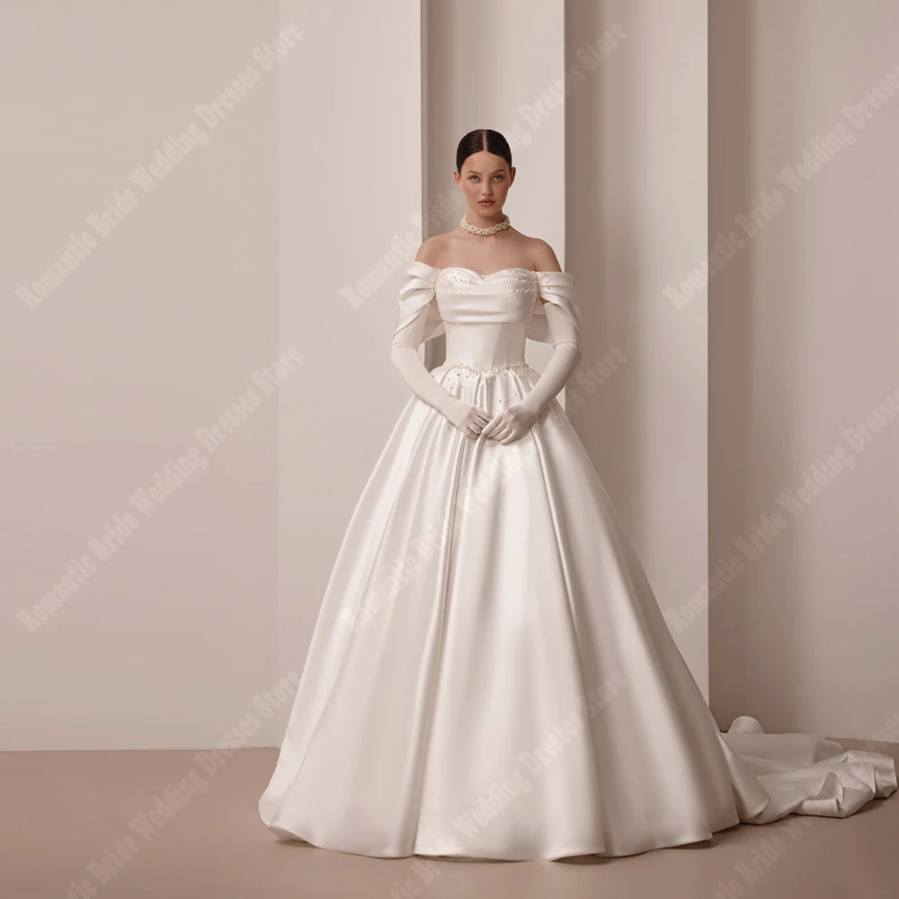 

2025 Celebrity A-Line Women Wedding Dresses Sexy Sleeveless Prom Gowns Formal Party Vestidos De Novias Without Gloves Customized