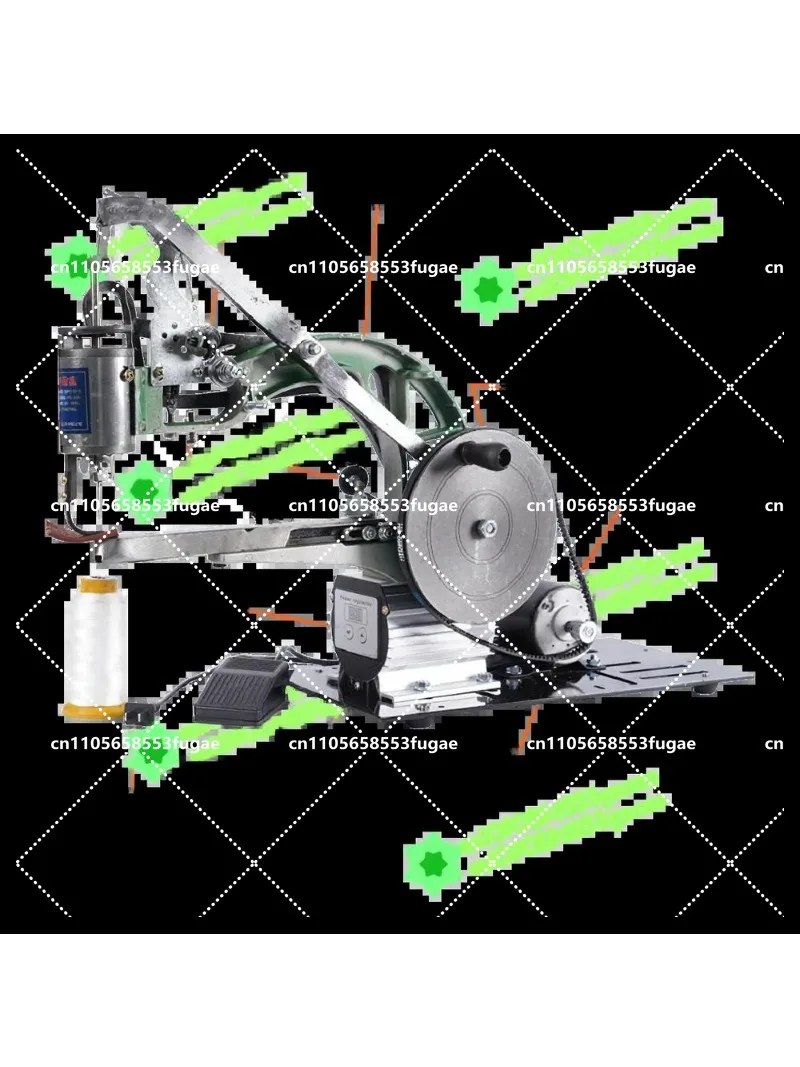 Desktop Shoe Sewing Machine for Leather Repair, Electric & Hand-Crank, Adjustable Speed
