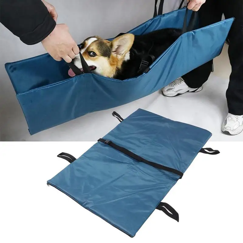 Dog Stretcher Flexible Dog Rescue Sling With Seatbelt Integrated Handles Pet Carrier Portable Foldable Dog Lifter For Large