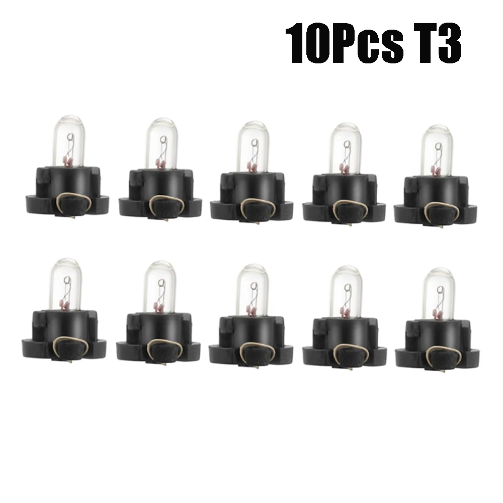 5/10Pcs T3 T4.2 Led Bulbs Car Interior Lights Auto Warming Indicator Lamp 12V 4300K Yellow Warm LIght For Car