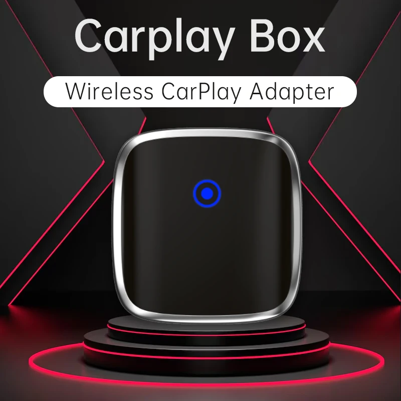 

2 In1 CarPlay & Android Auto Mini Box Wireless CarPlay Adapter Wired to Wireless CarPlay Bluetooth Connectivity USB Interface