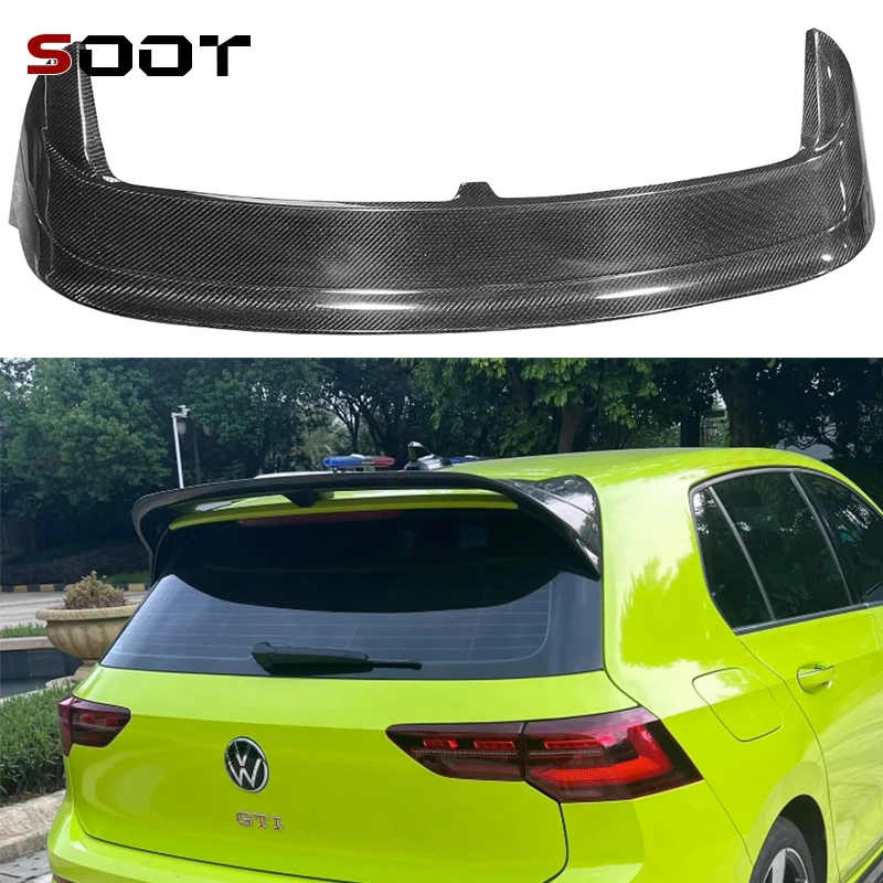 

Для Volkswagen VW Golf 8, спойлер из углеродного волокна, хвостовые плавники, задний спойлер багажника, направляющее крыло, заднее крыло, автозапчасти