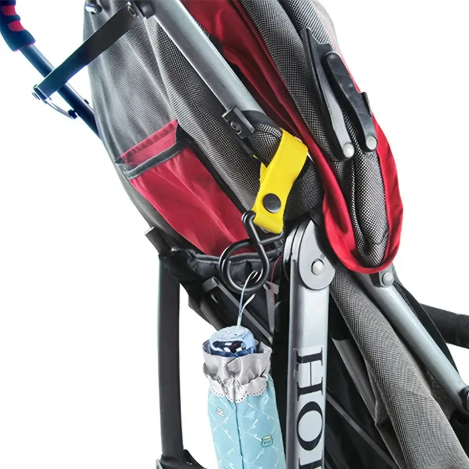 Convenient Must-Have Stylish Stroller Bag Hooks for Mommy - Hands-Free Mobility Stroller Clips to Hang Diaper Bags and Backpacks