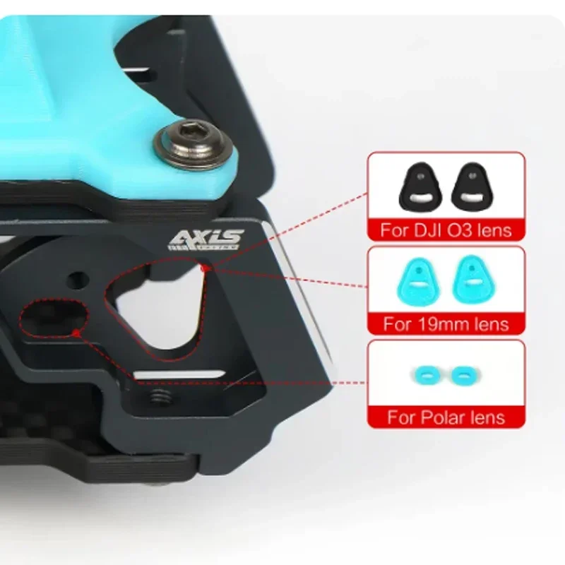 Axisflying MANTA 5-calowe zestawy ram X z włókna węglowego 238 mm Rozstaw osi 5 mm Grubość ramienia dla RC FPV 5-calowy dron Freestyle