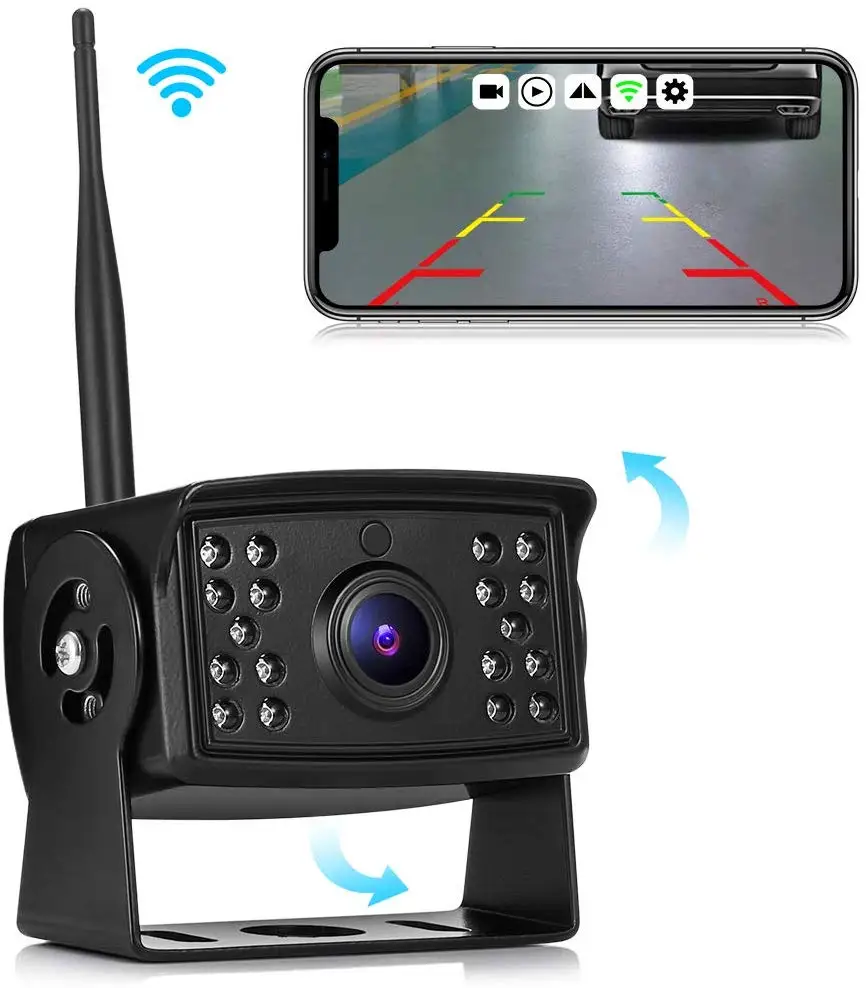 Infrared LED WiFi Rear View System For IOS Android Wireless Reverse Camera