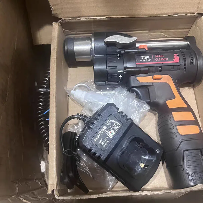 

Home Electric Spring Type Pipe Dredge Machine Electric Drill Sewer Dredger Toilet Drain Clogging Cleaning Tool