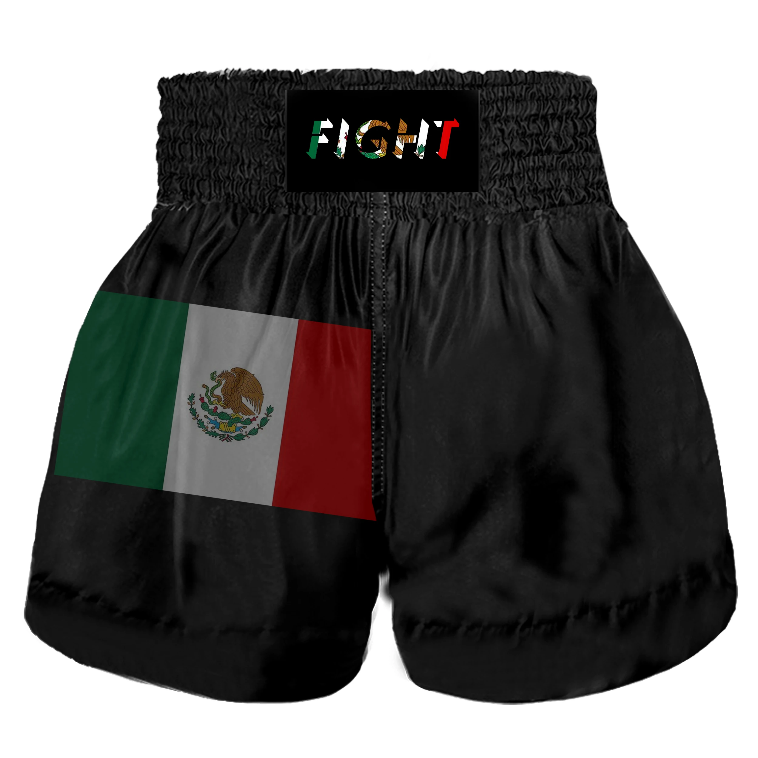 Men's and women's Muay Thai shorts Brazilian Jiu-jitsu Taekwondo boxing shorts custom flag mixed martial arts fitness shorts