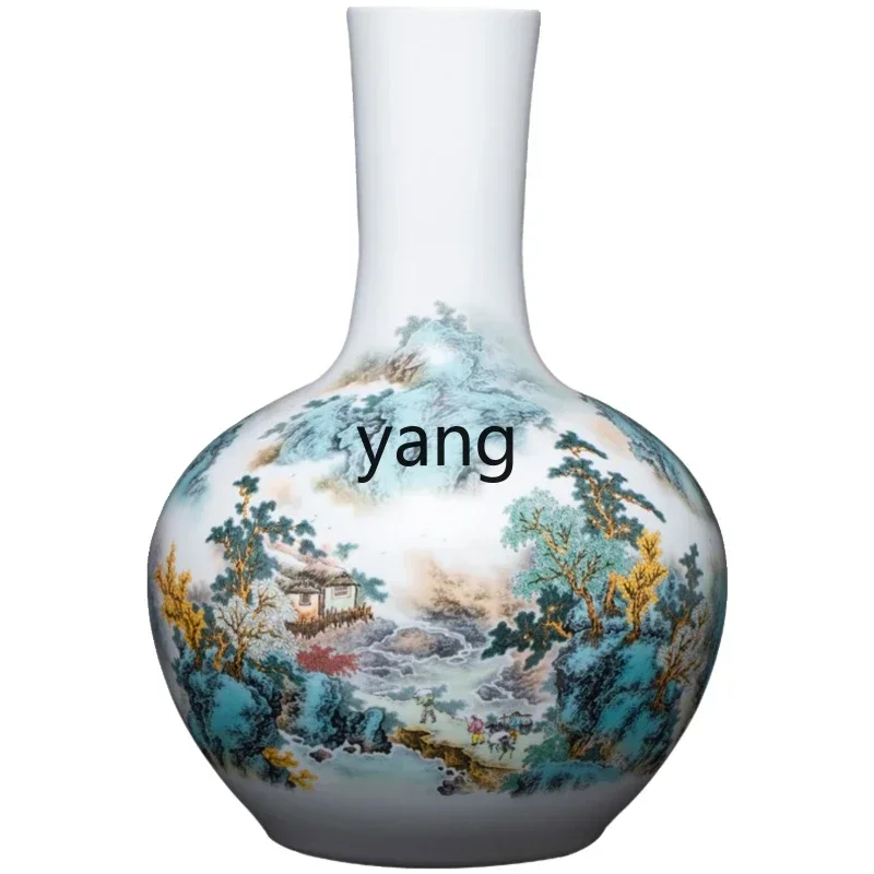 

XYY ceramics large vase hand-painted Chinese living room bogu frame home decoration