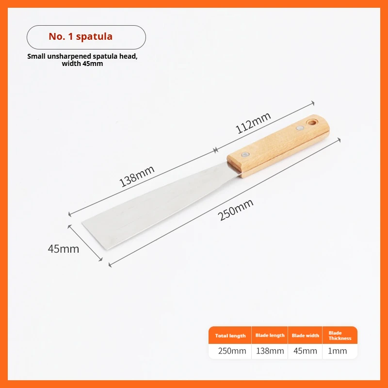 

4-16 Inch Silk Screen Printing Inks Scraper Spatulas 430 Stainless Steel SMT Squeegee Board for Screen Printing Scrapers Tools