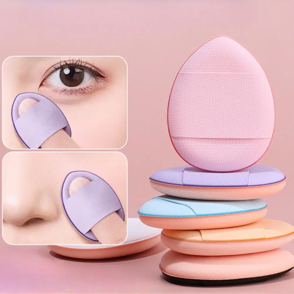 6 個ミニフィンガーパフファンデーション小さなエアクッションパウダースポンジフェイスコンシーラー BB クリーム化粧品アプリケーターメイクアップツール