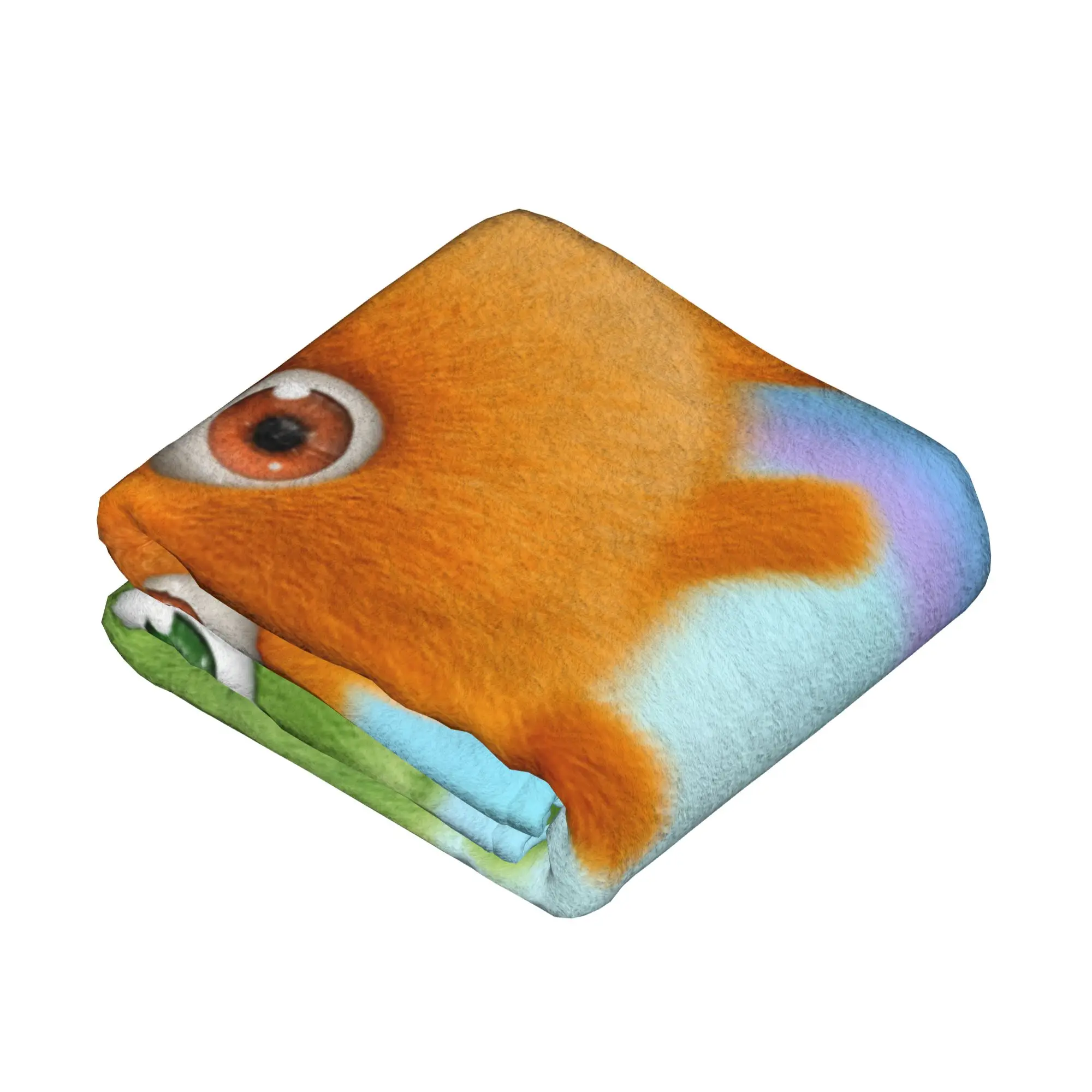 Sunny Bunnies Cartoon Plush Blankets Hopper Turbo Funny Throw Blankets for Home 125*100cm Quilt