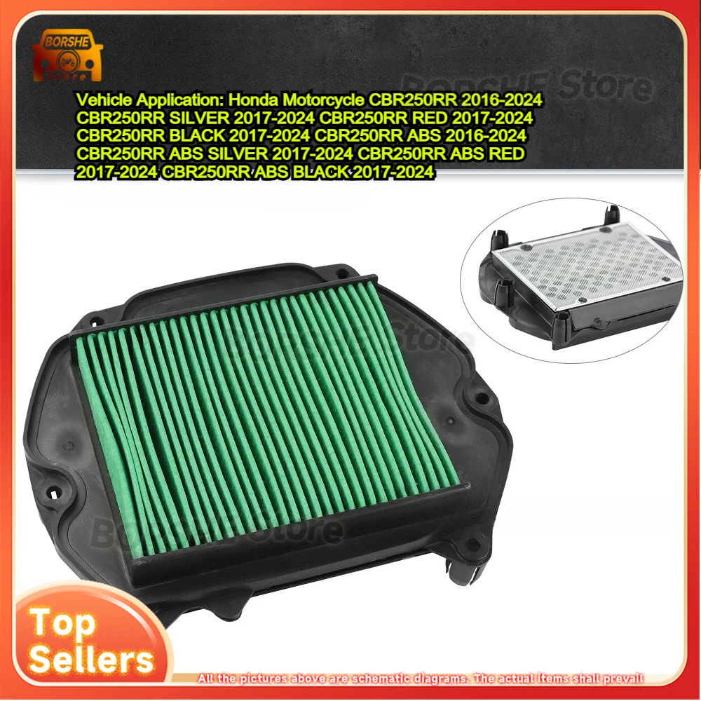 

For Honda CBR250RR 2016-2024CBR250RR SILVER 2017-2024 Intake Filters Motorcycle High Performance Filters