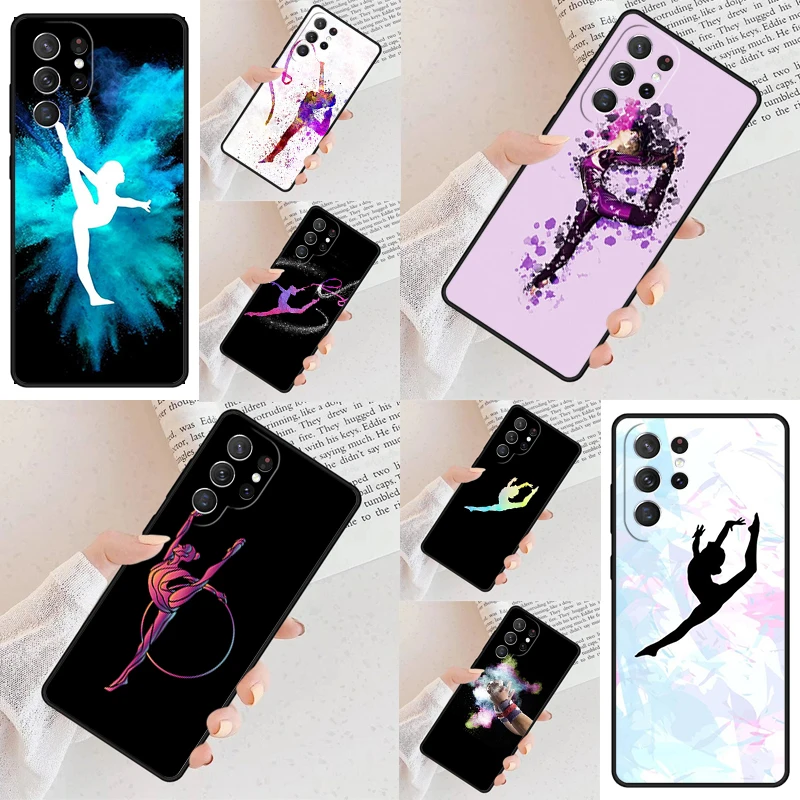 Dance Gymnastics Phone Case For Samsung Galaxy S24 S23 S22 S21 Ultra S10 Note 10 Pro S20 Plus FE S9 S8 Cover