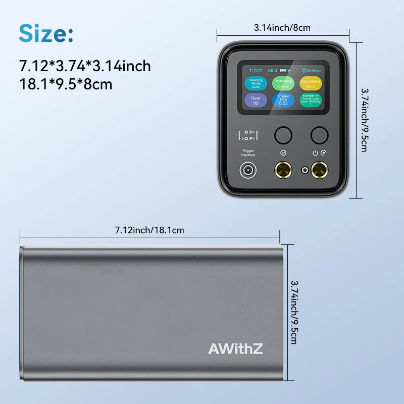 AWithZ UF20B Nieuwe Farah Condensator Puntlassen Machine Sterke Solderen 0.4mm Soldeerbare Koper voor Telefoon Moederbord PCB Reparatie