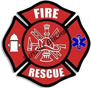 EMT Firefighter Sticker First Responder Decals Emergency Services for Car Laptop Fridge Motorcycle Helmet Stickers Accessories