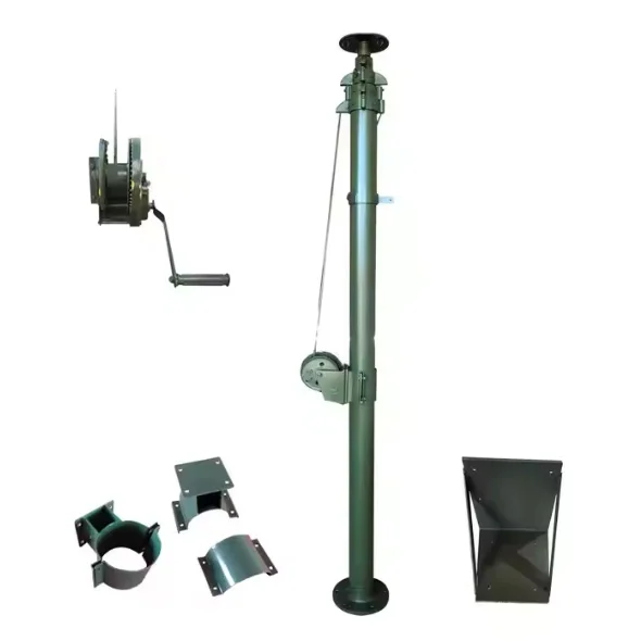 

6M manual telescopic mast 30kg for ground use