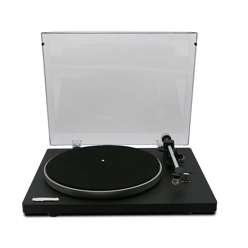 Black simplicity with Moving magnet stylus 33 1/3, 45 rpm turntable w/ Auto Stop Phonograph Turntable record player