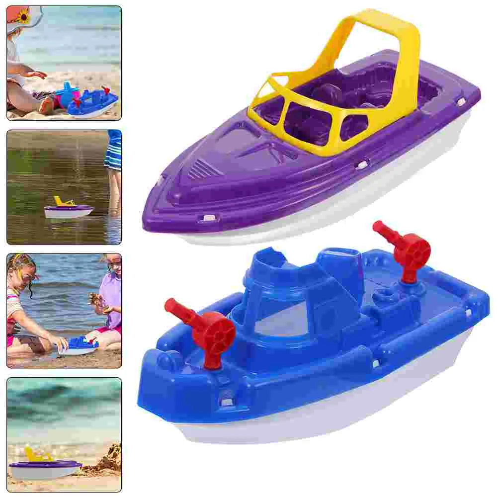 

2 Pcs Boat Toy Boy Toys Beach Bath Boats for Toddlers 3-4 Years Girl Boys Plastic Child Age 4-7 Kids Ages 4-8