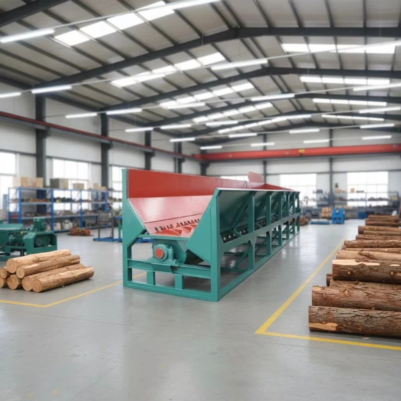 Energy Saving Large Wood Debarker Continuous Working Log Peeling Production Line