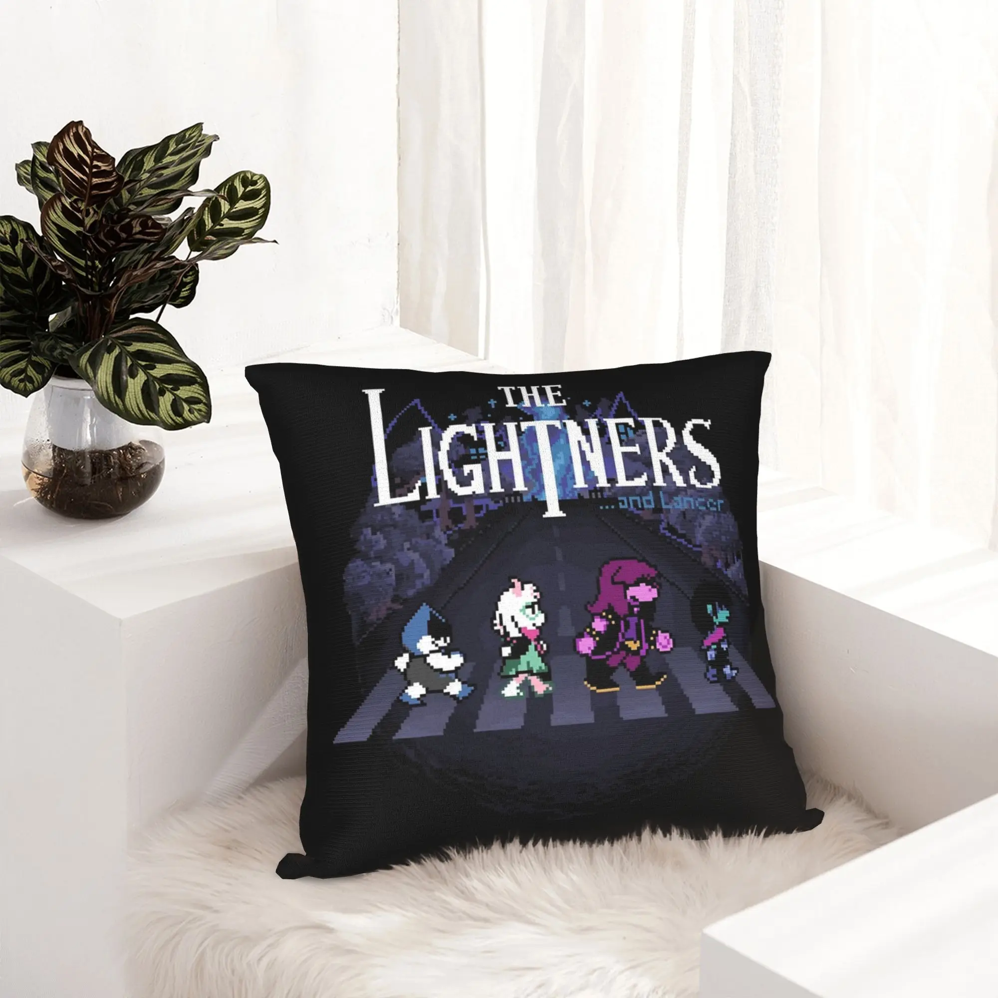 Deltarunes Kris Ralsei Susie Pillowcase Printed Cushion Cover Decorative  Throw Pillow Case Cover Home Zipper