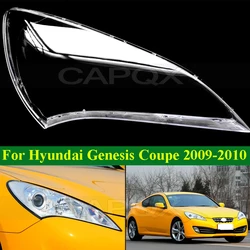 CAPQX Front Headlight Cover Shell For Hyundai Genesis Coupe 2009-2010 Head Lamp Glass Head Light Cover Lens Transparent