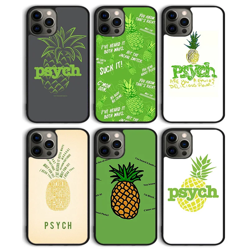 

Чехол для телефона Psych Pineapple, задняя крышка для iPhone 16, 15, SE2020 14, 13, 11, 12 Pro Max mini XS XR X PlusS, чехол