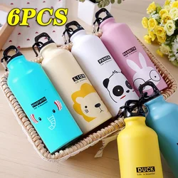 Aluminium Cartoon Sports Mug Cartoon Figure Children's Mug Stainless Steel Water Bottle with Lid Insulated Mug