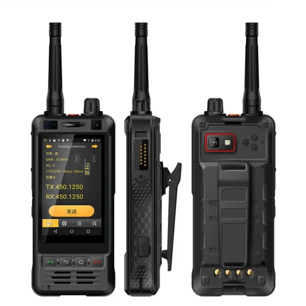 RunGee R5 UHF Radio Android IP67 teléfono resistente al agua con Walkie Talkie, pantalla táctil de 3,5 pulgadas