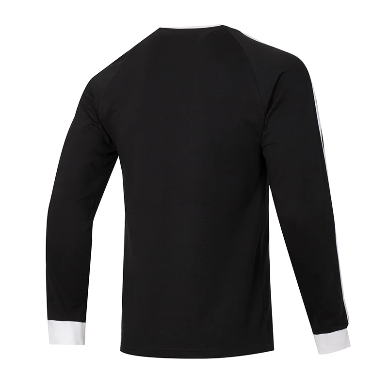 أديداس أوريجينالز للجنسين تي شيرت ملابس رياضية بسيطة وأنيقة قطن قابلة للتنفس بأكمام طويلة رداء علوي غير رسمي Ia4877