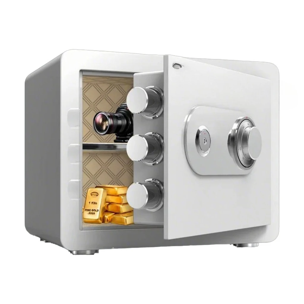 

Mechanical turntable safe, household small anti-theft all-steel, fingerprint mini compact
