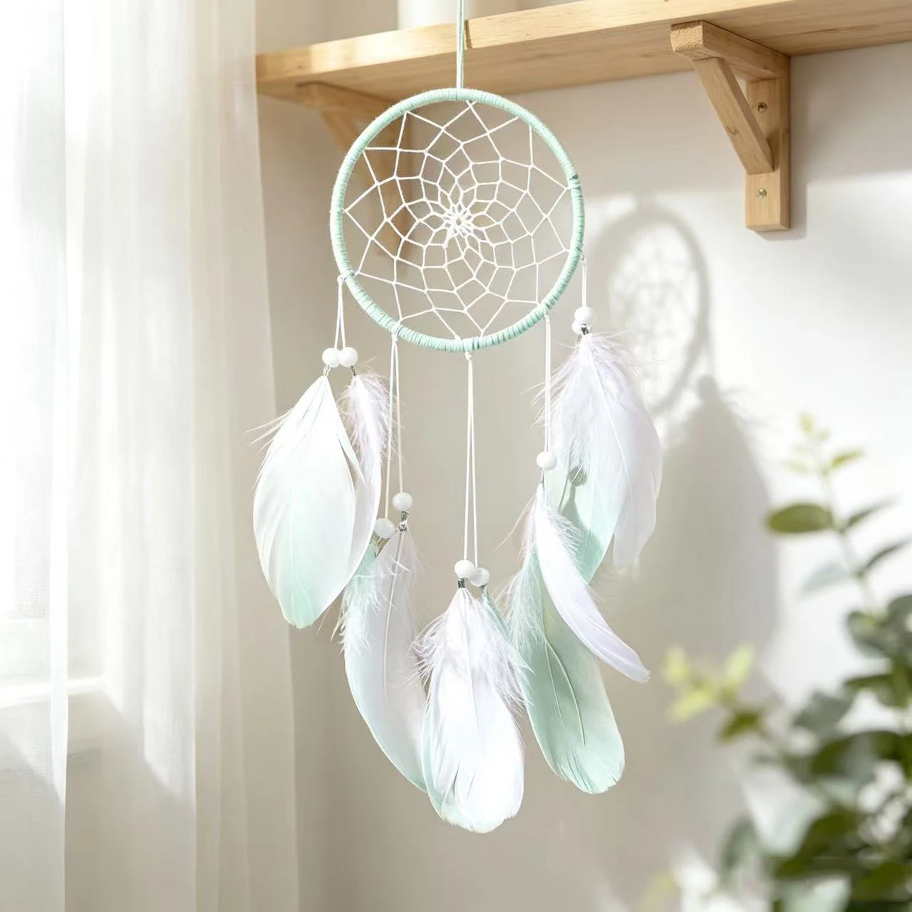Handmade Indian Dream Catcher Vintage Wind Chime Ornaments Home Living Room Bedroom Wall Hanging Nordic Gifts Decor