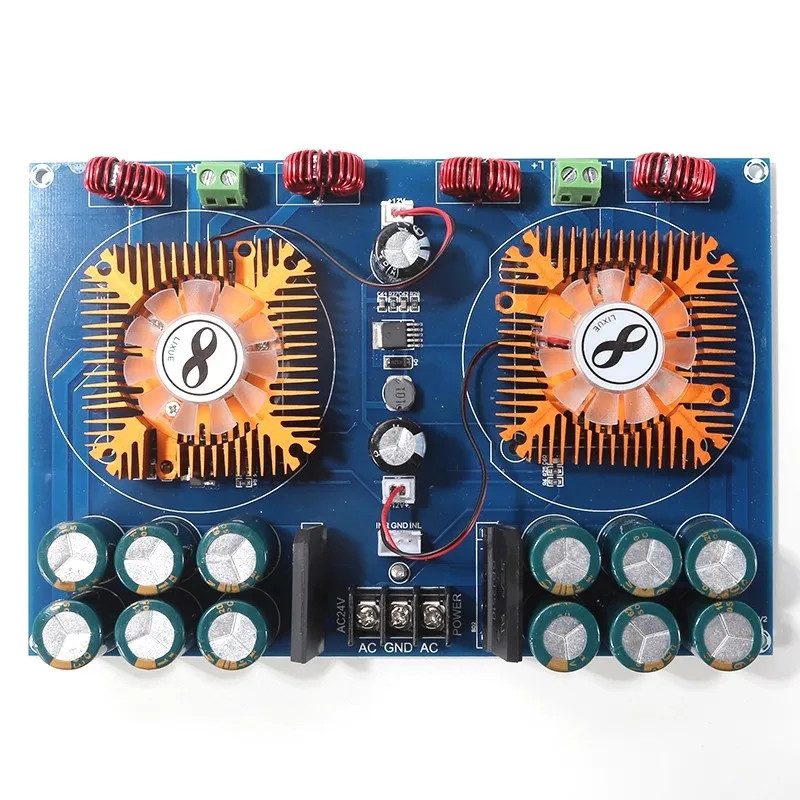 XH-M258 stage speaker high-power TDA8954TH dual 420W digital audio power amplifier board pure rear stage
