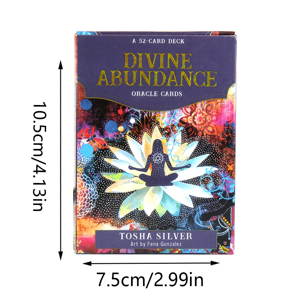 Divine Abundance Oracle Deck English Explanation Oracle Tarot Card For Divination Fate Beginners Tarot Deck Gra planszowa dla dorosłych