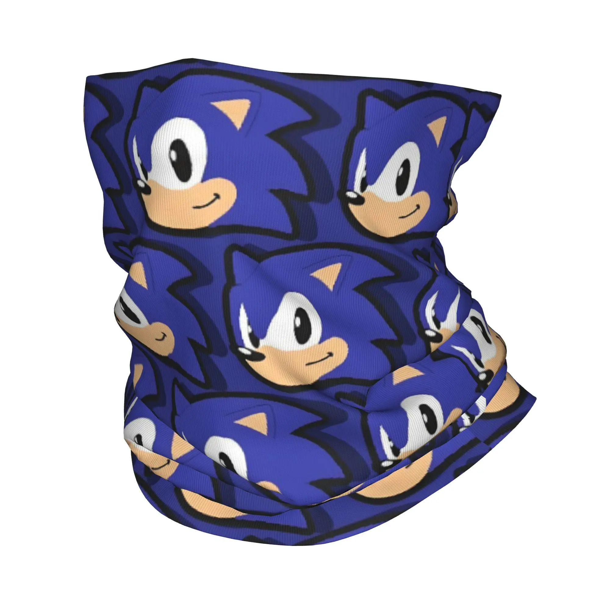 Maßgefertigter Soniced Bandana Nackenschutz UV-Schutz Gesichtsschal für Männer und Frauen Hedgehog Game Stirnband Tube Balaclava