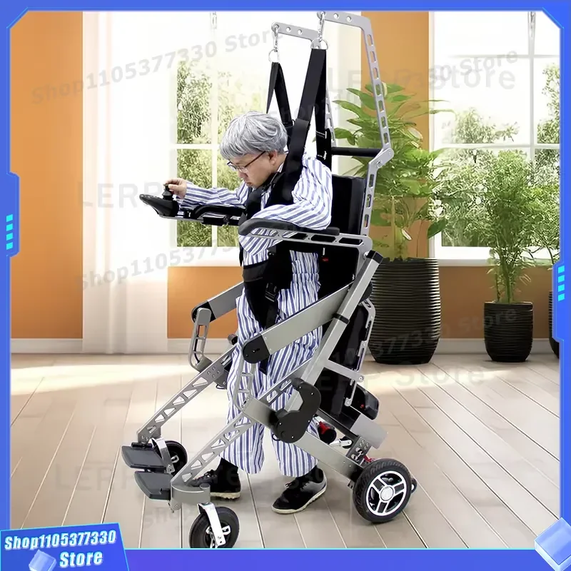 Electric Standing Wheelchair for Hemiplegia Rehabilitation Intelligent Suspension Aid Disabled Mobility Equipment Smart Lift