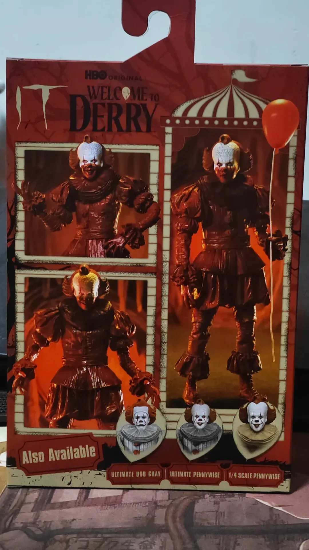 Neca Pennywise Action Figure One Twelfth Scale Bloody Version It Movie Collectible Figurine For Collectors Display In Stock view 2