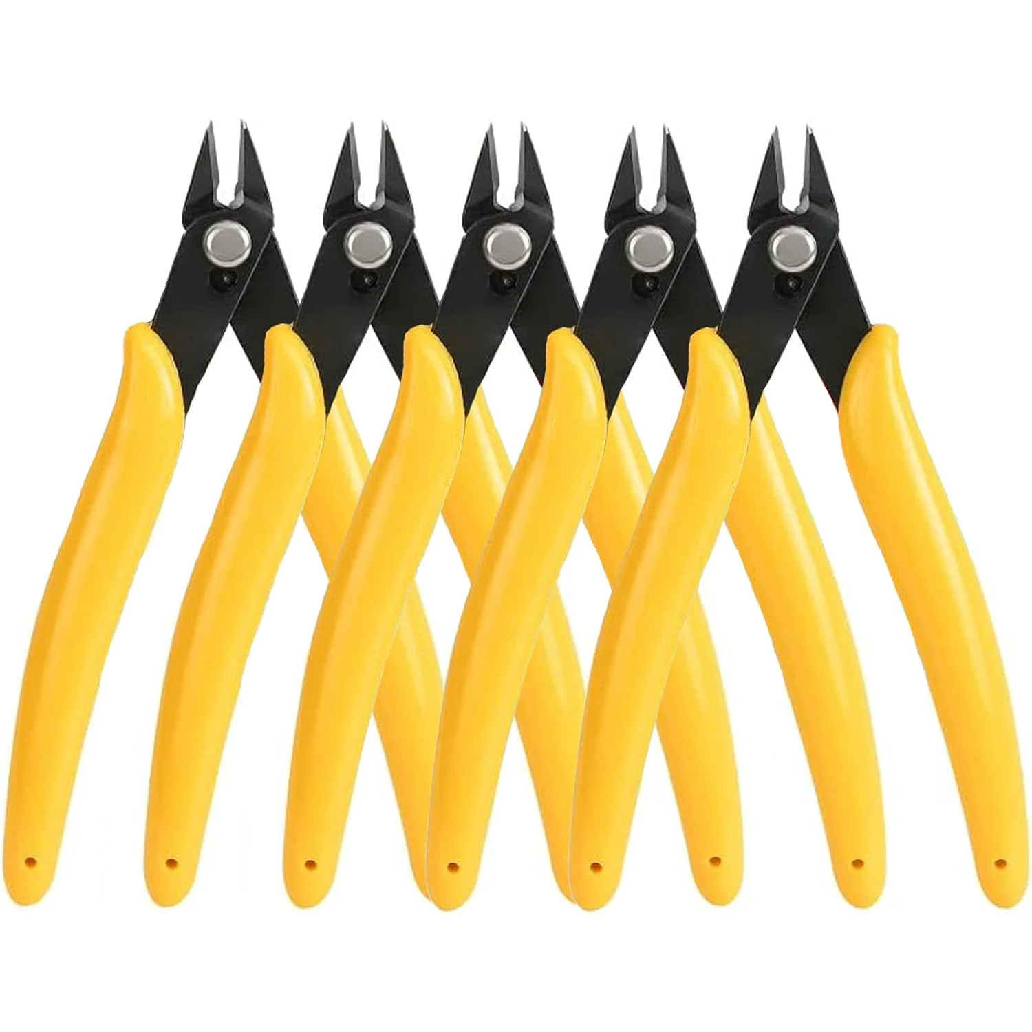 5 Inches Micro Flush Cutters, Wire Cutter with Internal Spring, Diagonal Cutters for Electronics, Heating Wire, Model Sprue,