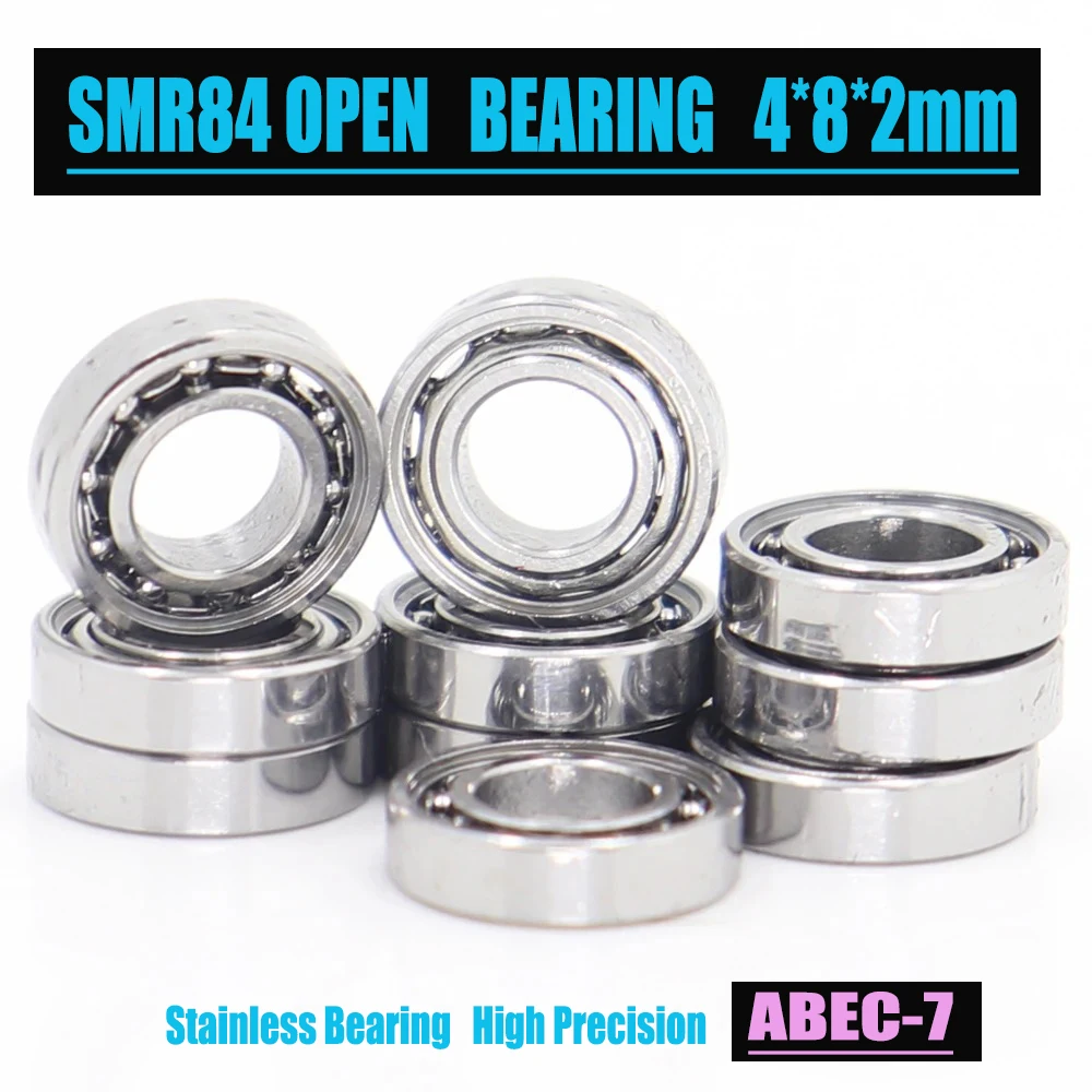 

SMR84 OPEN Stainless Bearing 4*8*2 mm ( 10 PCS ) Miniature Motor High Precision SMR84 OPEN Ball Bearings