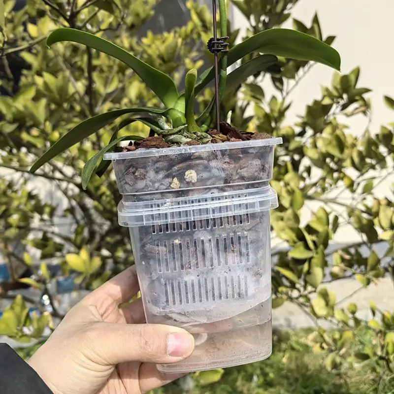 New Self Watering Flowerpot Double-Layer Pots For Plant Nursery Pots With Hole Garden Automatic Absorbing Water Root Control Pot